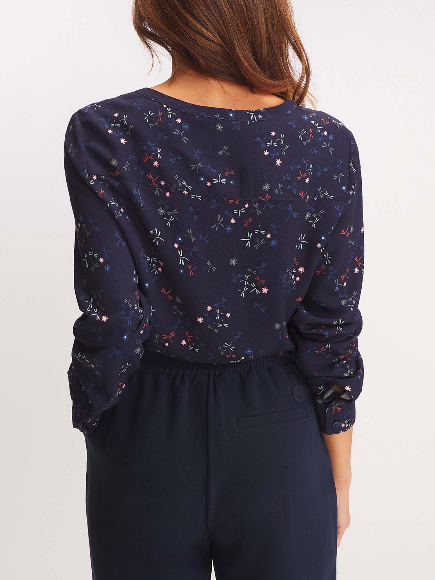 Blouse Femme A Motif Marine