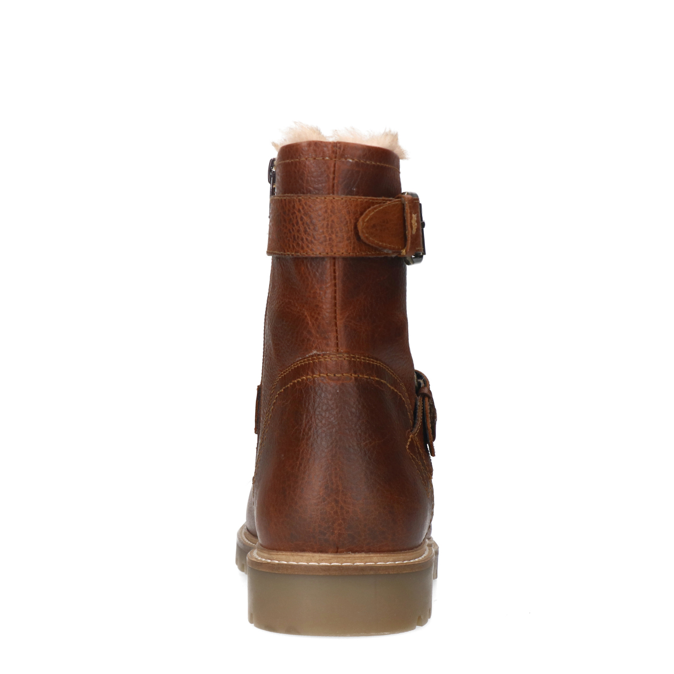 Cognac leren boots