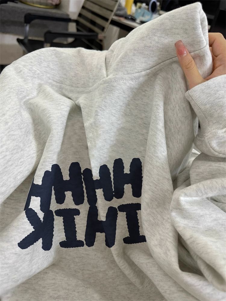 Alhambra - Losse hoodie met letters