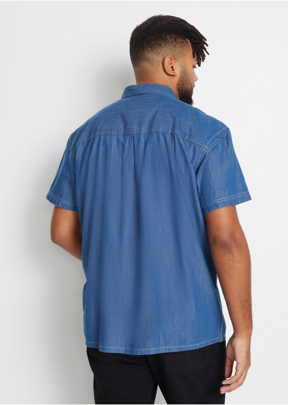 Chemise en jean à manches courtes, Loose Fit