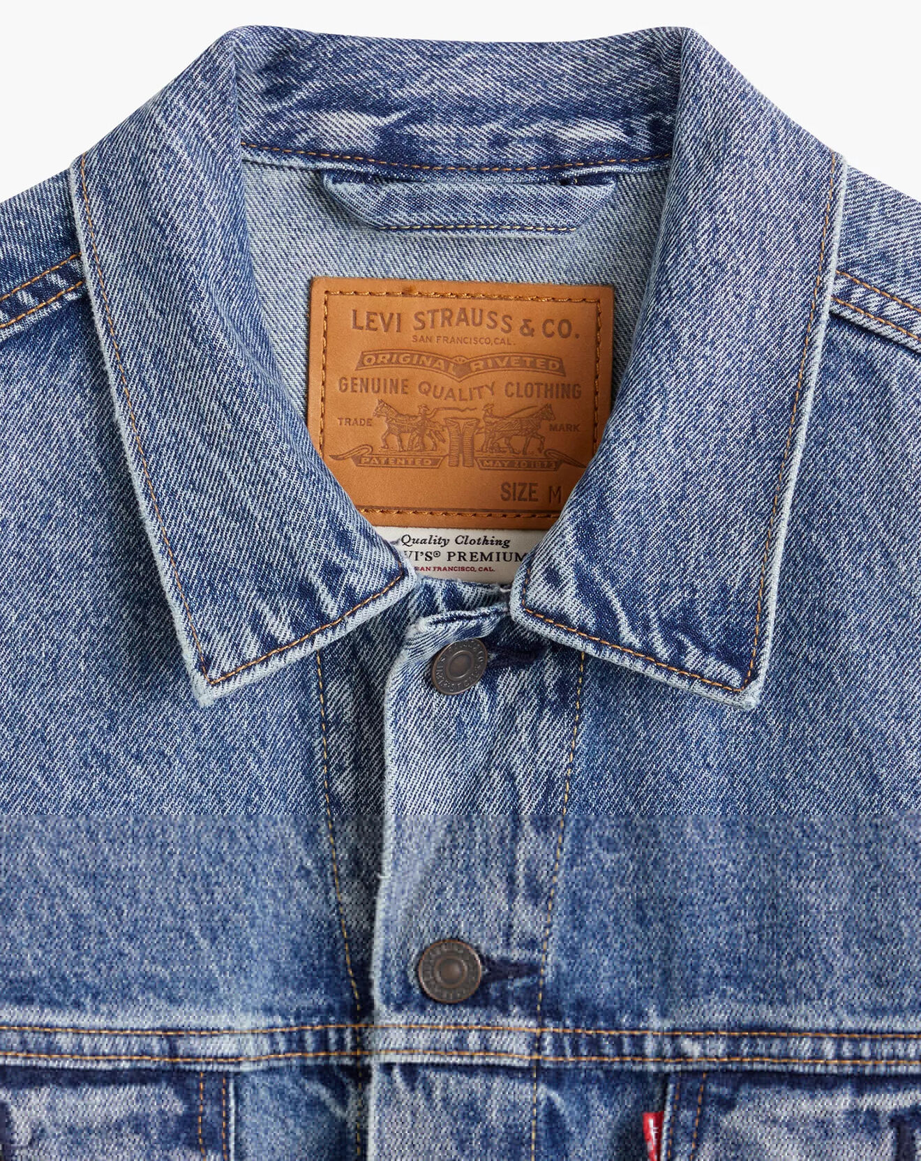 Levi's® Veste en jean The Trucker original bleu moyen