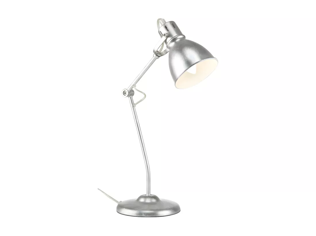 Lampe de bureau réglable - Alana - L 11 x l 15 x H 45 cm - Argenté