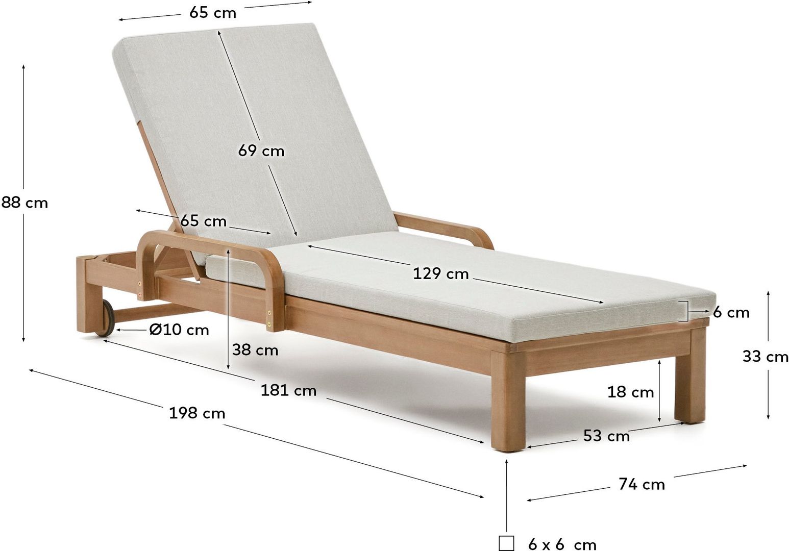 Kave Home   Sonsaura Outdoor Ligstoel