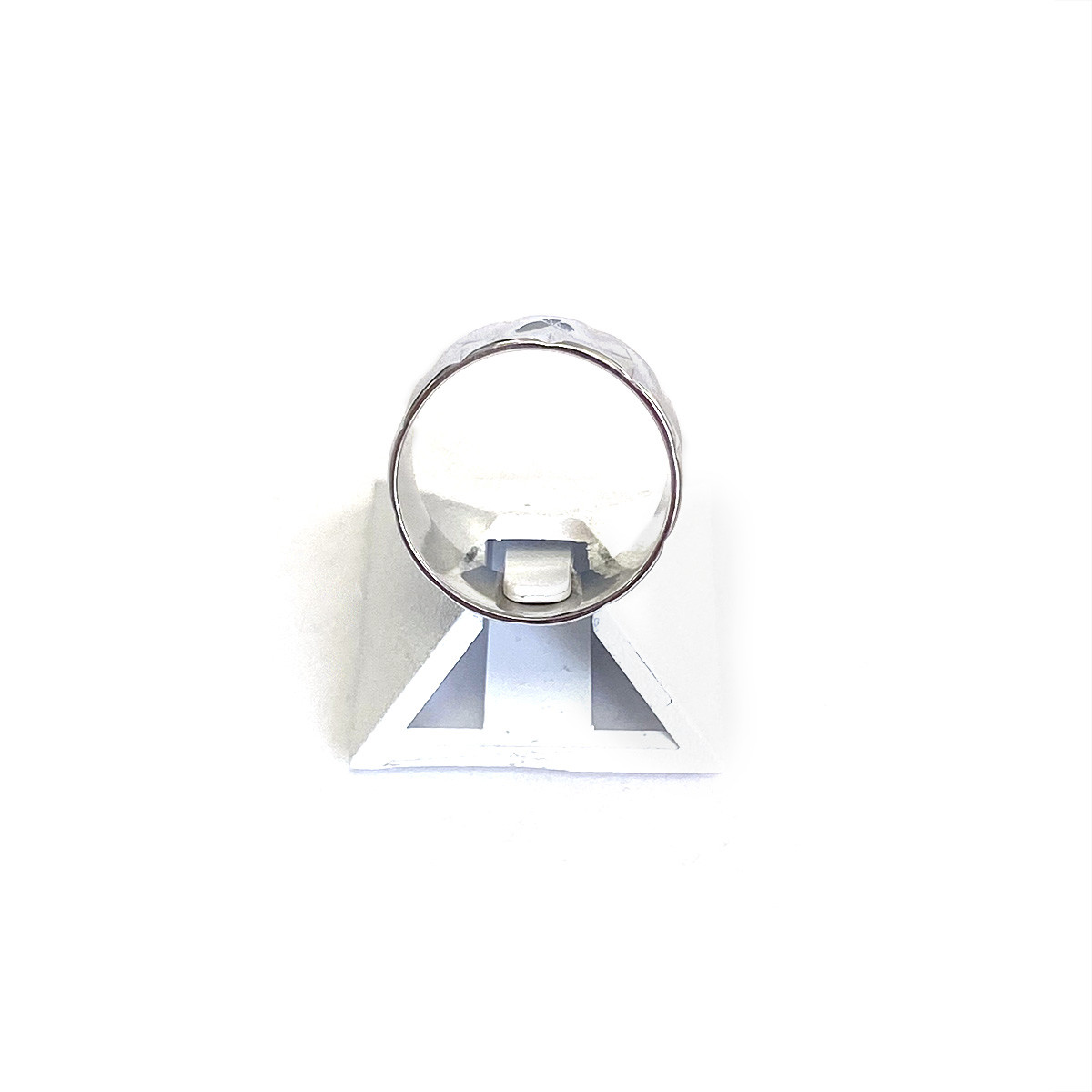 Bague d'occasion or 750 blanc