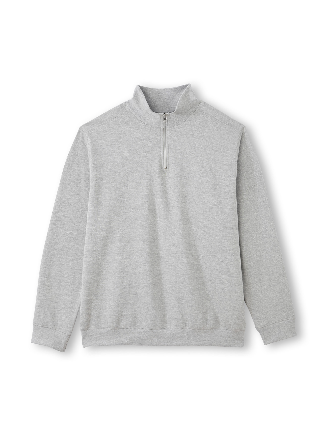 Sweat-shirt à col montant zippé
