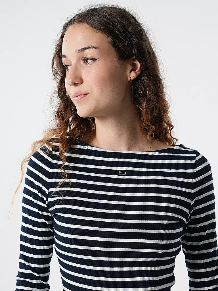 TOMMY JEANS Langarmshirt schwarz