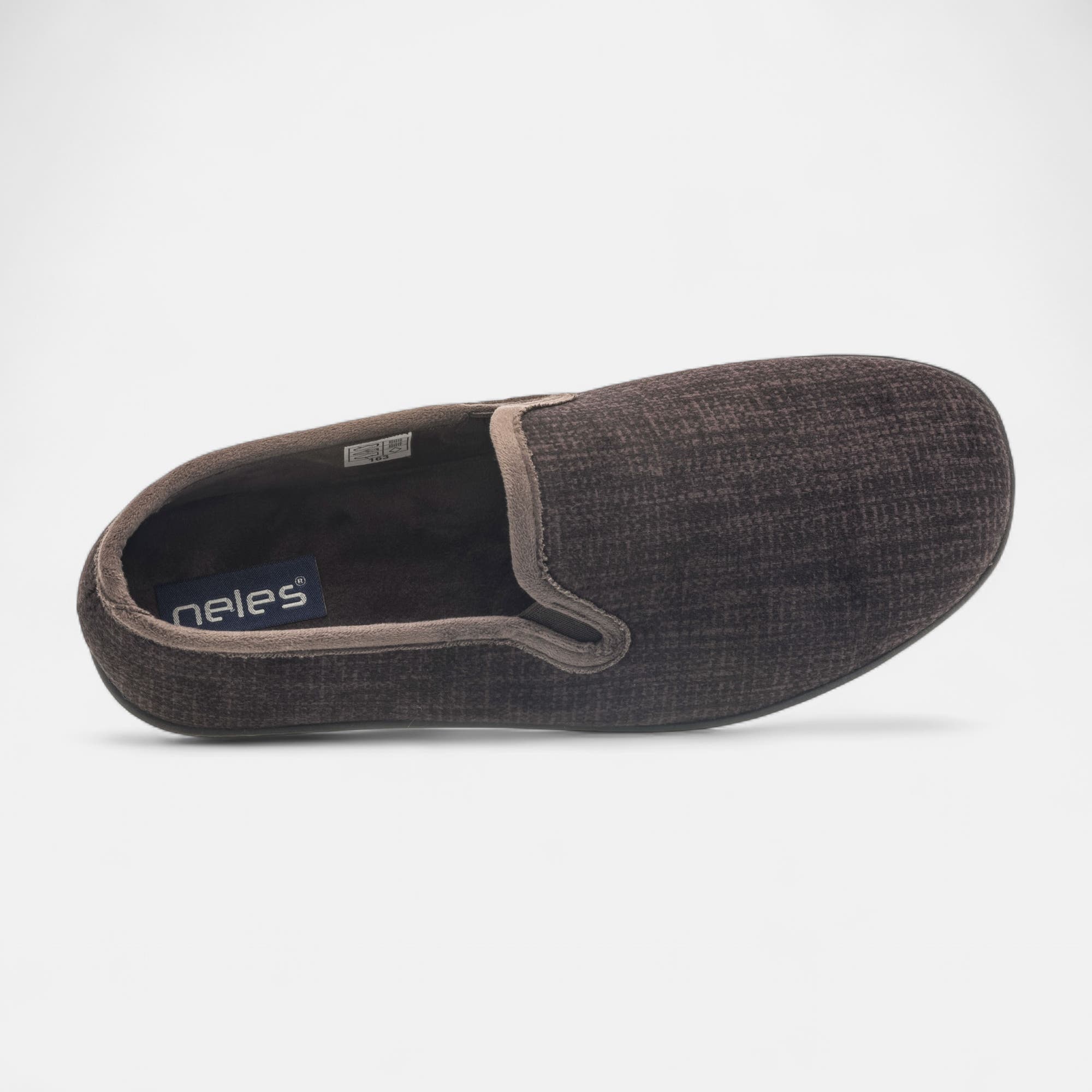 Pantoufles pieds sensibles Homme marron