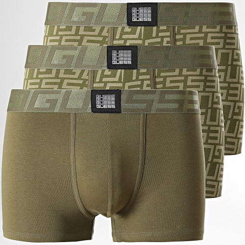 Lot De 3 Boxers U3BG01 Vert Kaki