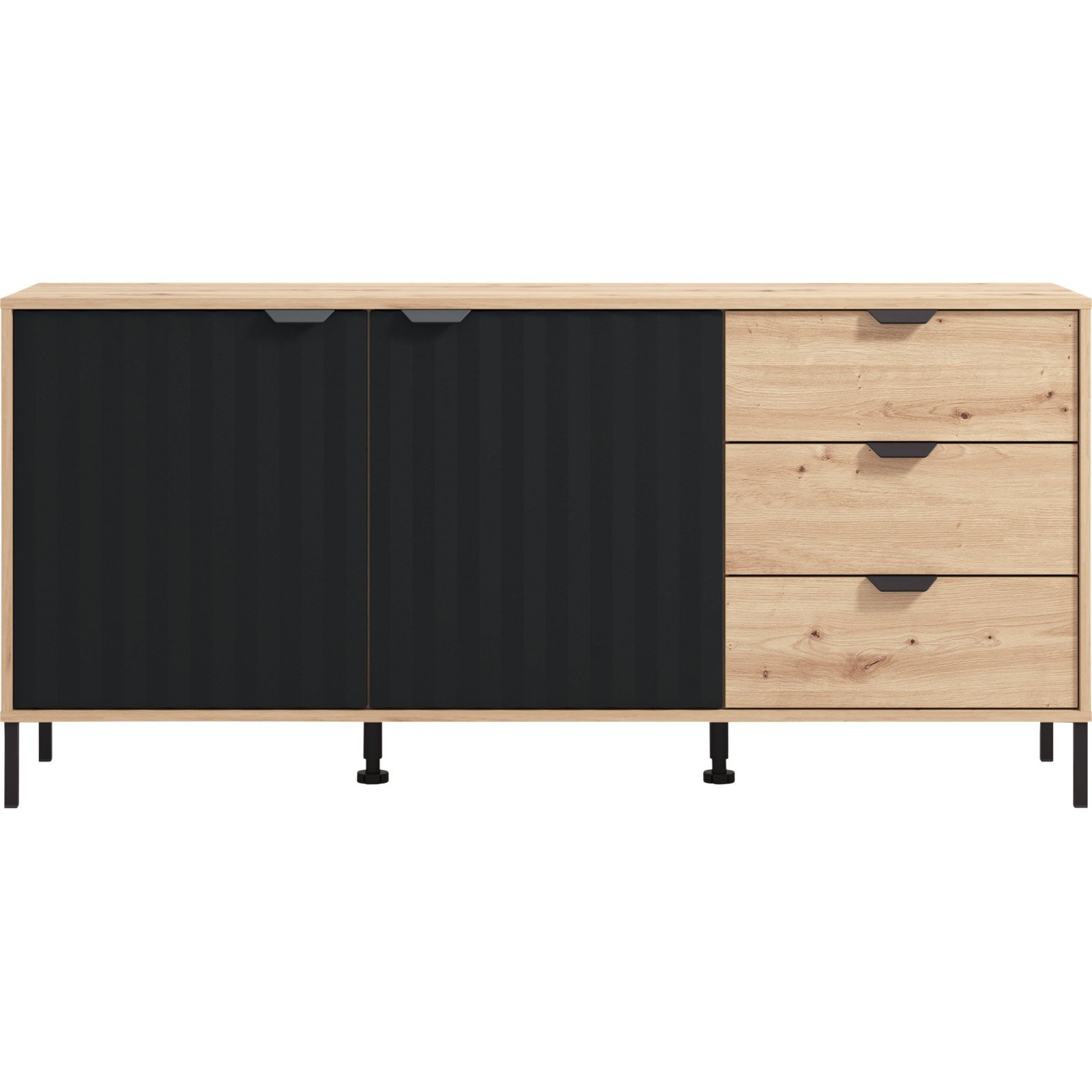 TV-Möbel Vandea, Dekor Eiche Artisan, 157 cm