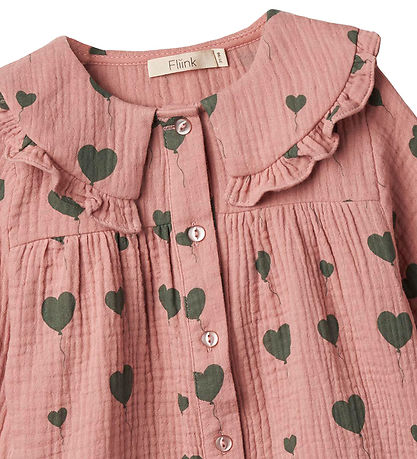 Fliink Bluse - Love - Ash Rose