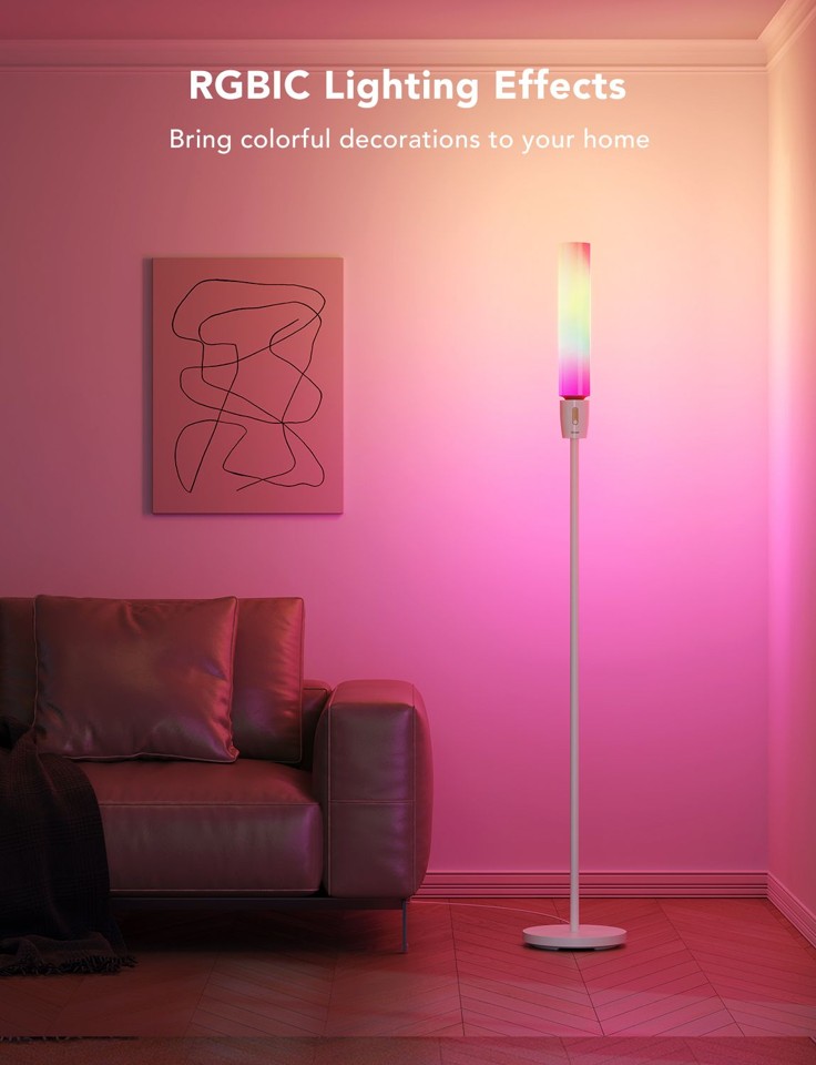 Govee - RGBICWW Cylinder Floor Lamp