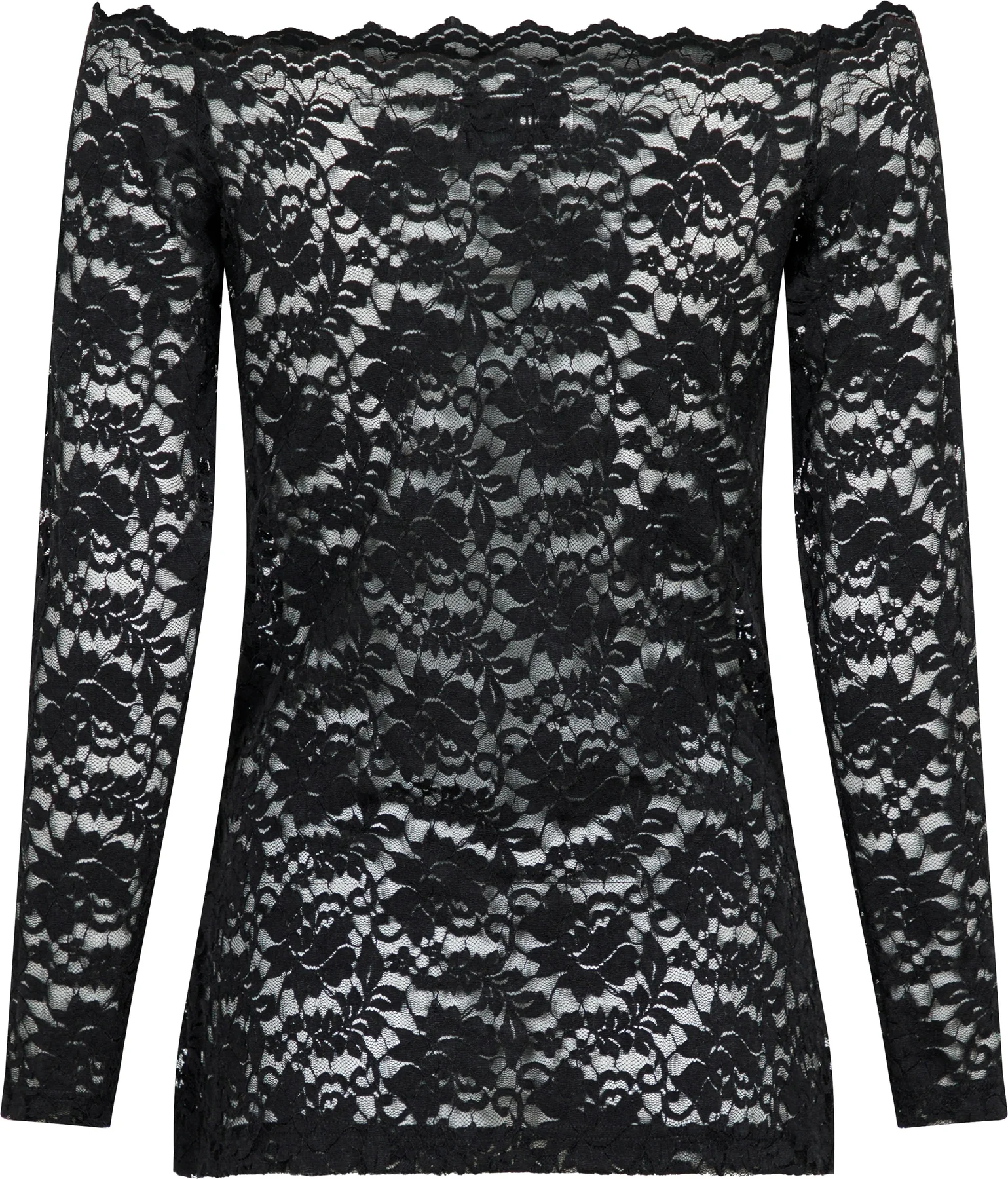 Neo Noir Casadi Lace Flower Blouse