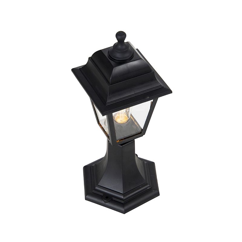 Klassiek buiten paaltje zwart 44 cm IP44 - Capital