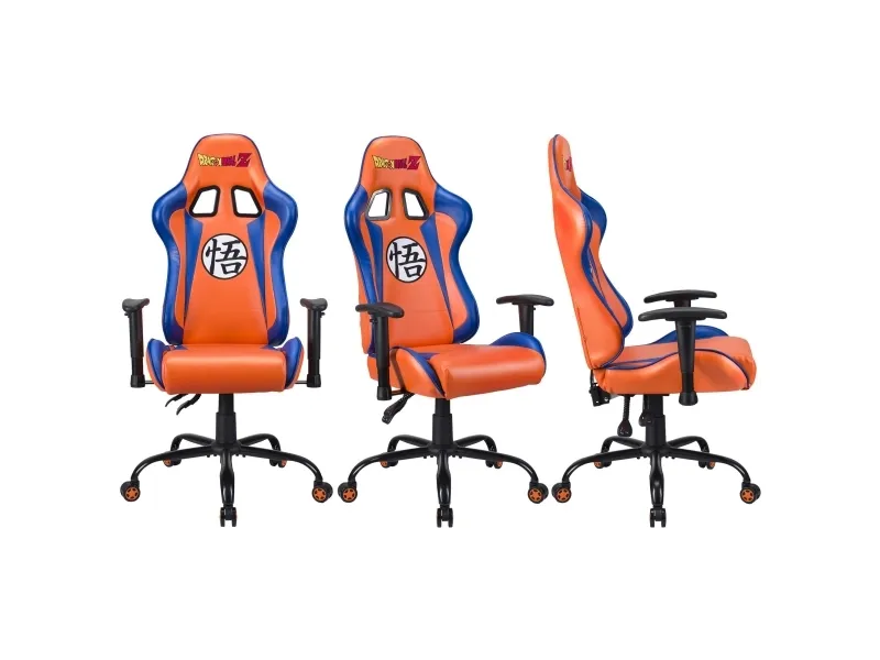 SuBsonic Dragon Ball Z - Spillestol - ergonomisk - armstøtter - T-formet - vippe - drejeled - syntetisk læder