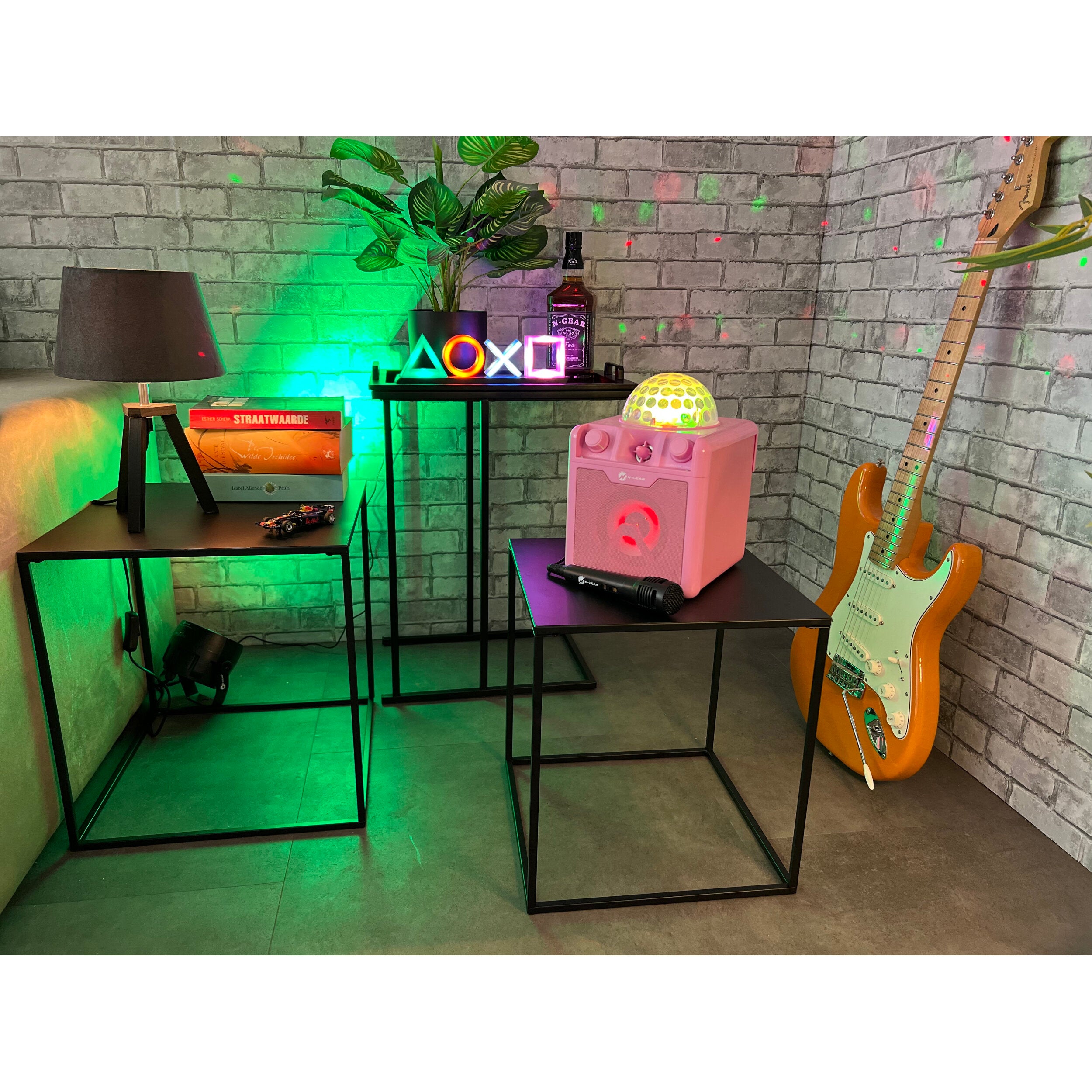N-Gear Disco Block 410 Pink mobiele Disco/Karaoke speaker