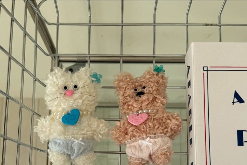 SeoulMall - Pluchen Kat Sleutelhanger