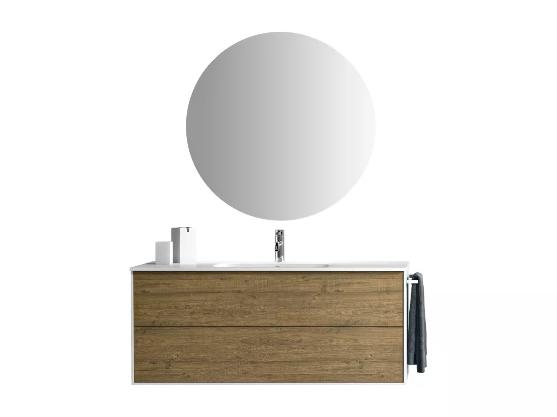 Ensemble de salle de bain 4 pièces IGEA chêne miel
