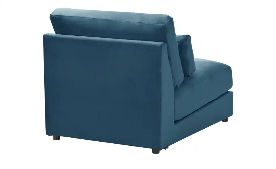 Element Branna Blau Samt 1-Sitzer