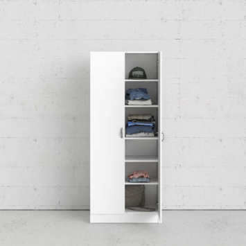 Multifunctionele kast Fabian wit 170x70x35cm
