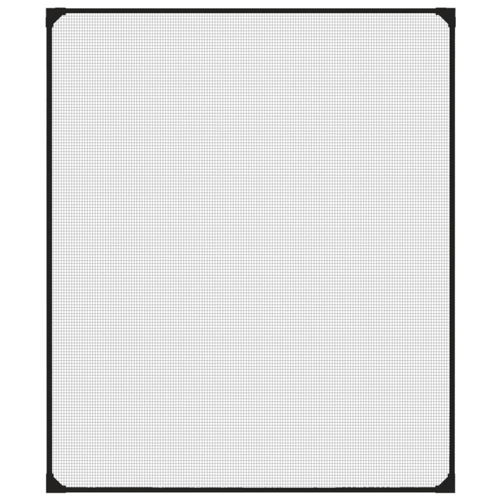 Moustiquaire magnétique pour fenêtres anthracite 100x120 cm