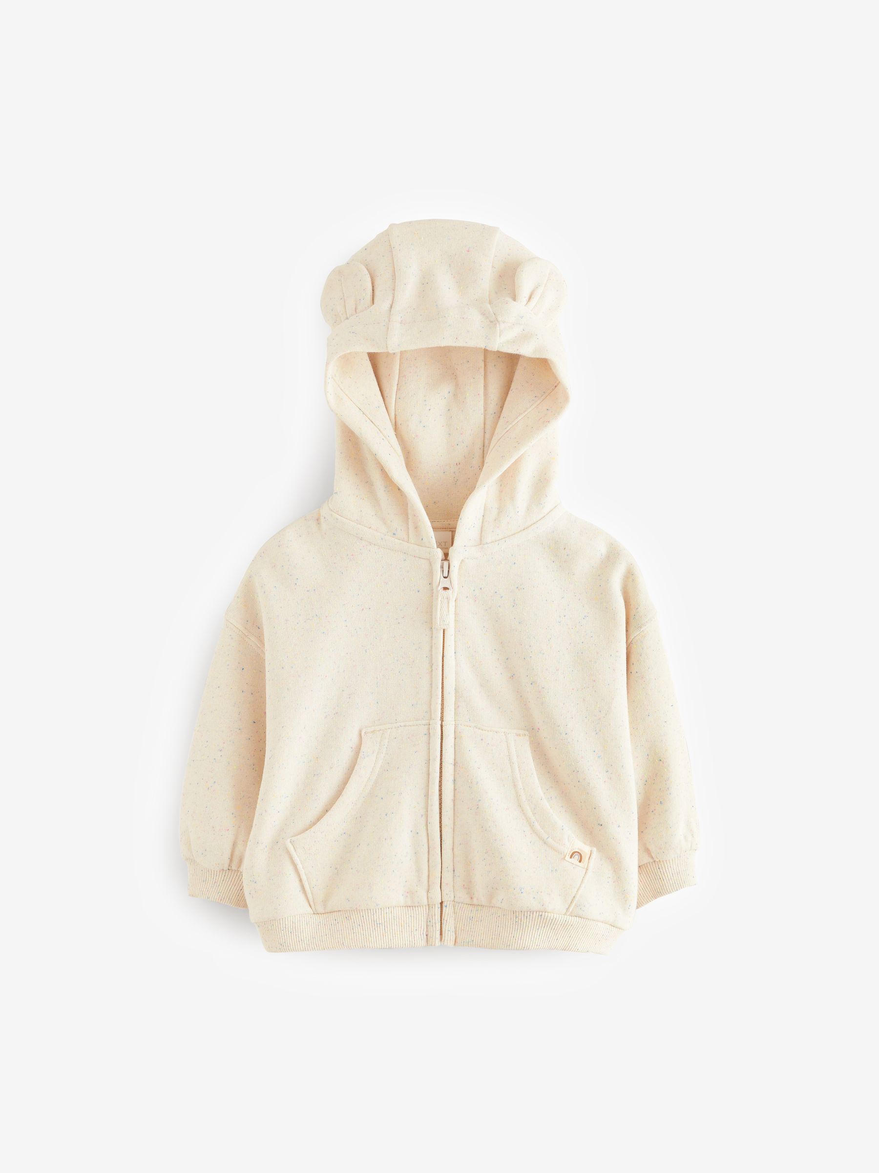 Moutkleurig - Hoodie met ritssluiting (3 mnd-7 jr)