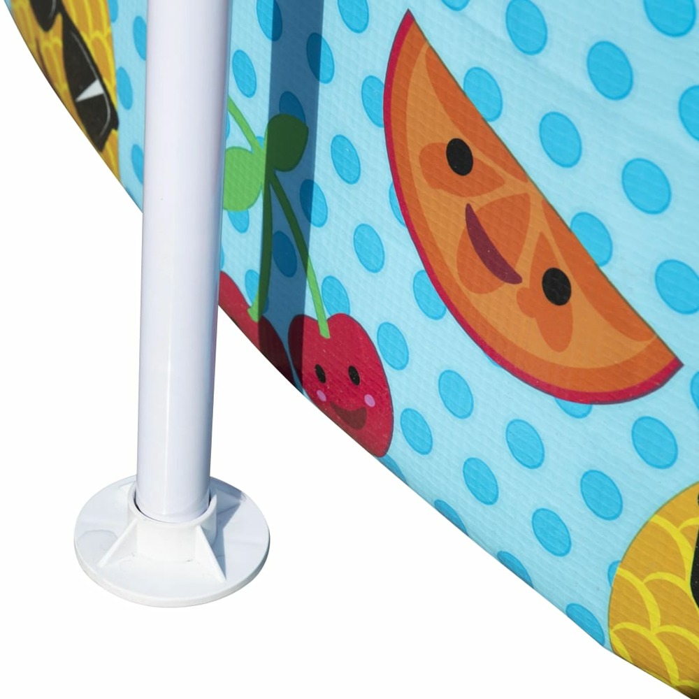 Piscine hors sol pour enfants pro uv careful acier 244x51 cm