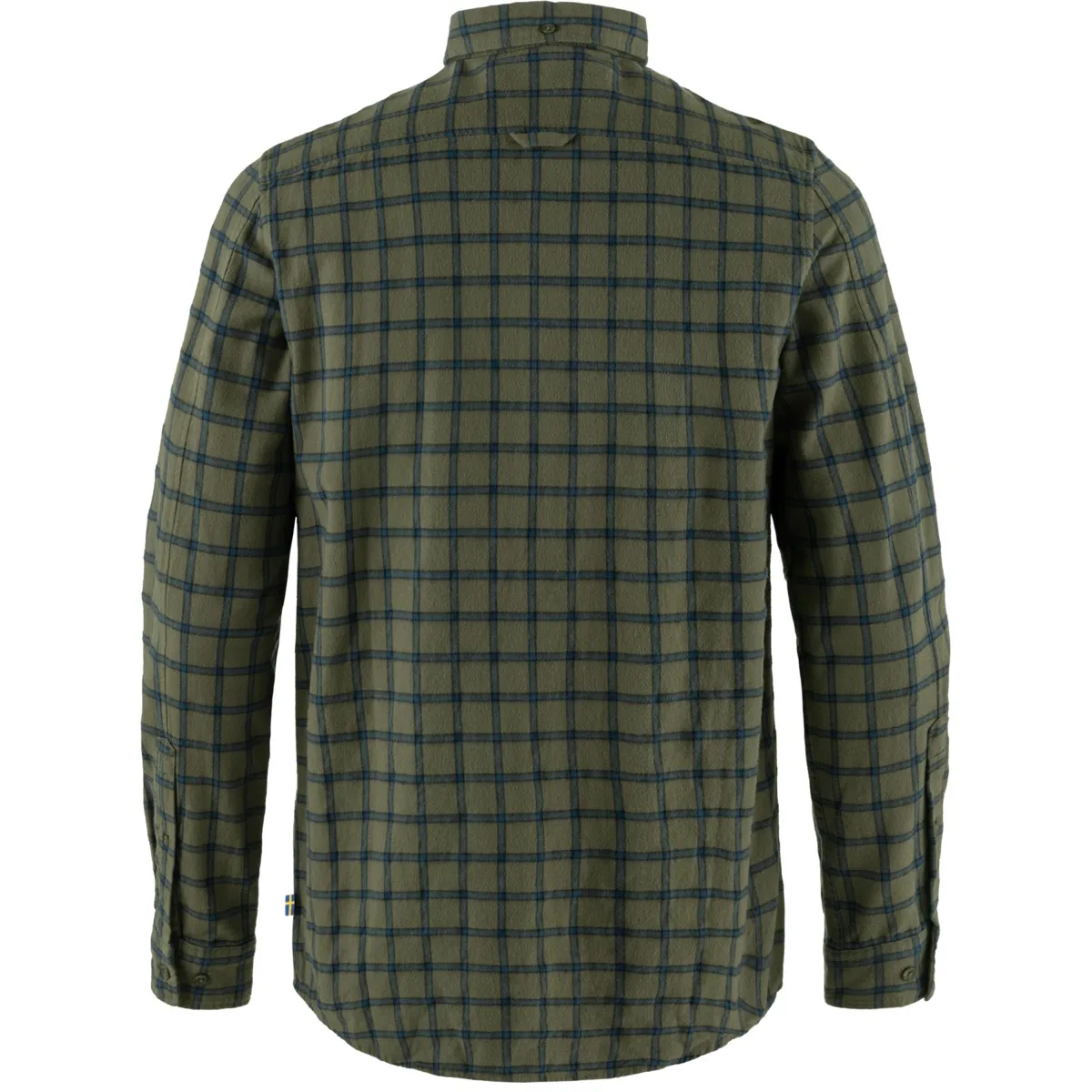 Fjällräven Men's Övik Flannel Shirt Laurel Green-Indigo Blue