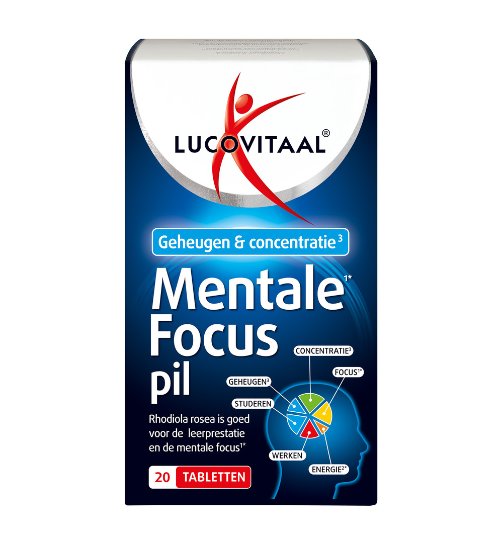 Lucovitaal Mentale Focus Pil (20 tabletten)
