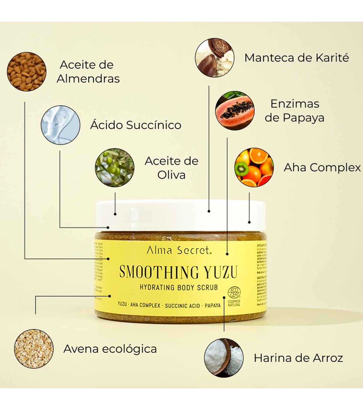 Alma Secret - Esfoliante Corporal Hidratante Smoothing Yuzu