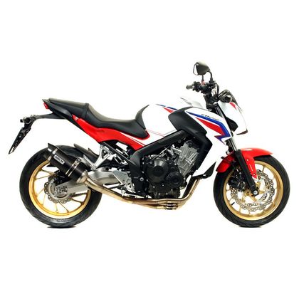 Silencieux Arrow Thunder Alu dark embout carbone - Noir
