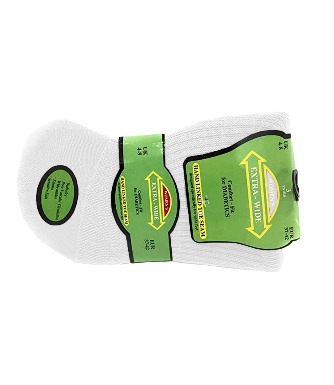 Chaussettes confort diabétiques - Femme (Blanc) - UTW472