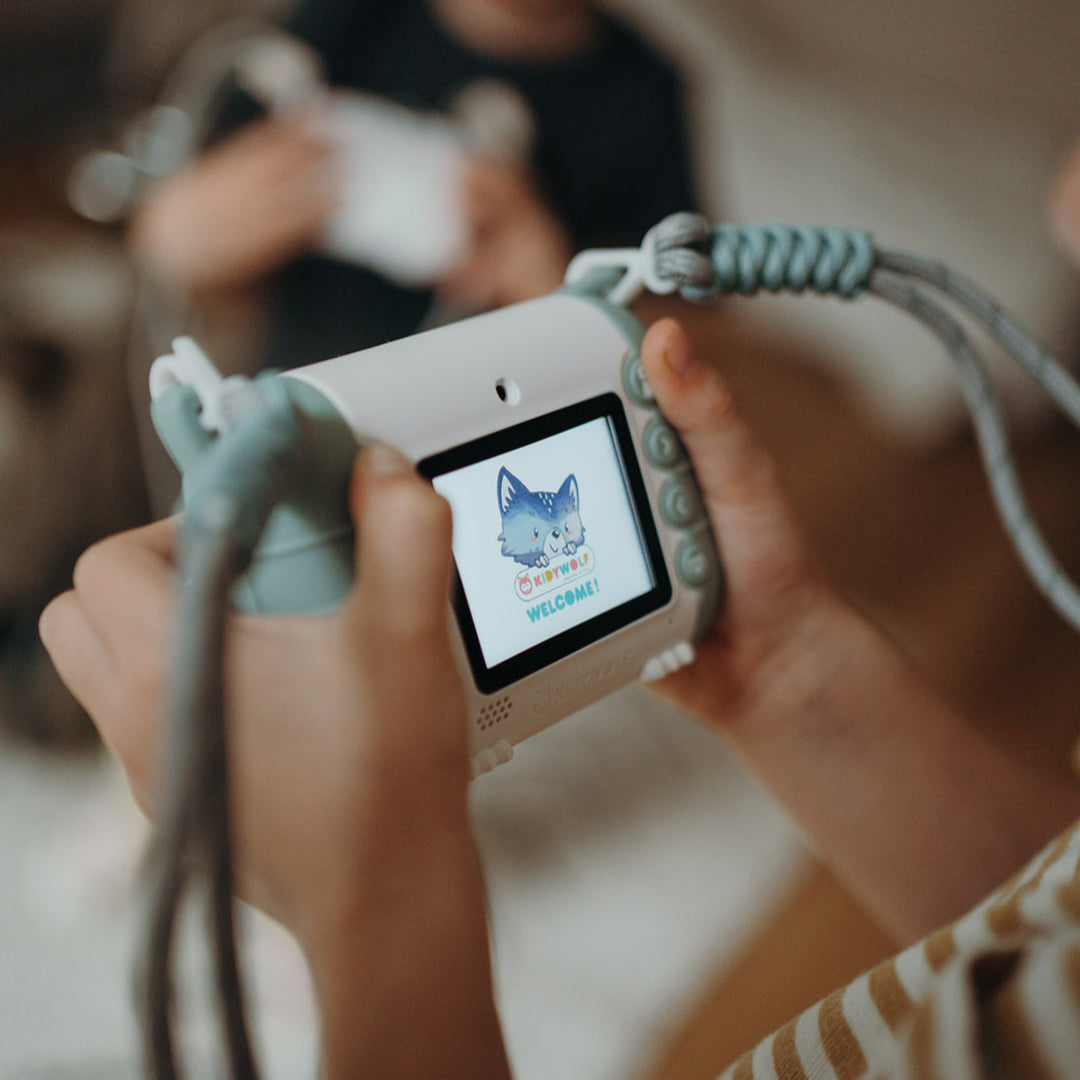 Kidywolf kindercamera met printer - mint