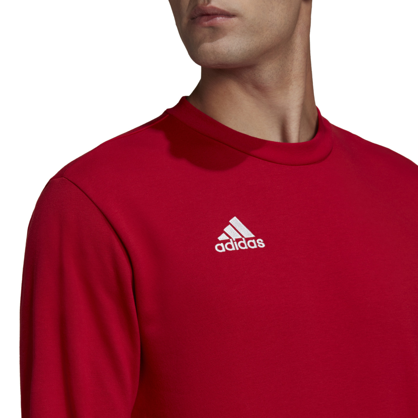 Adidas Entrada 22 Crew Sweater Rood Wit