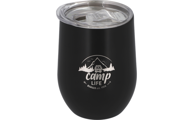 Camplife Edelstahl Thermo-Trinkbecher mit Deckel 360 ml