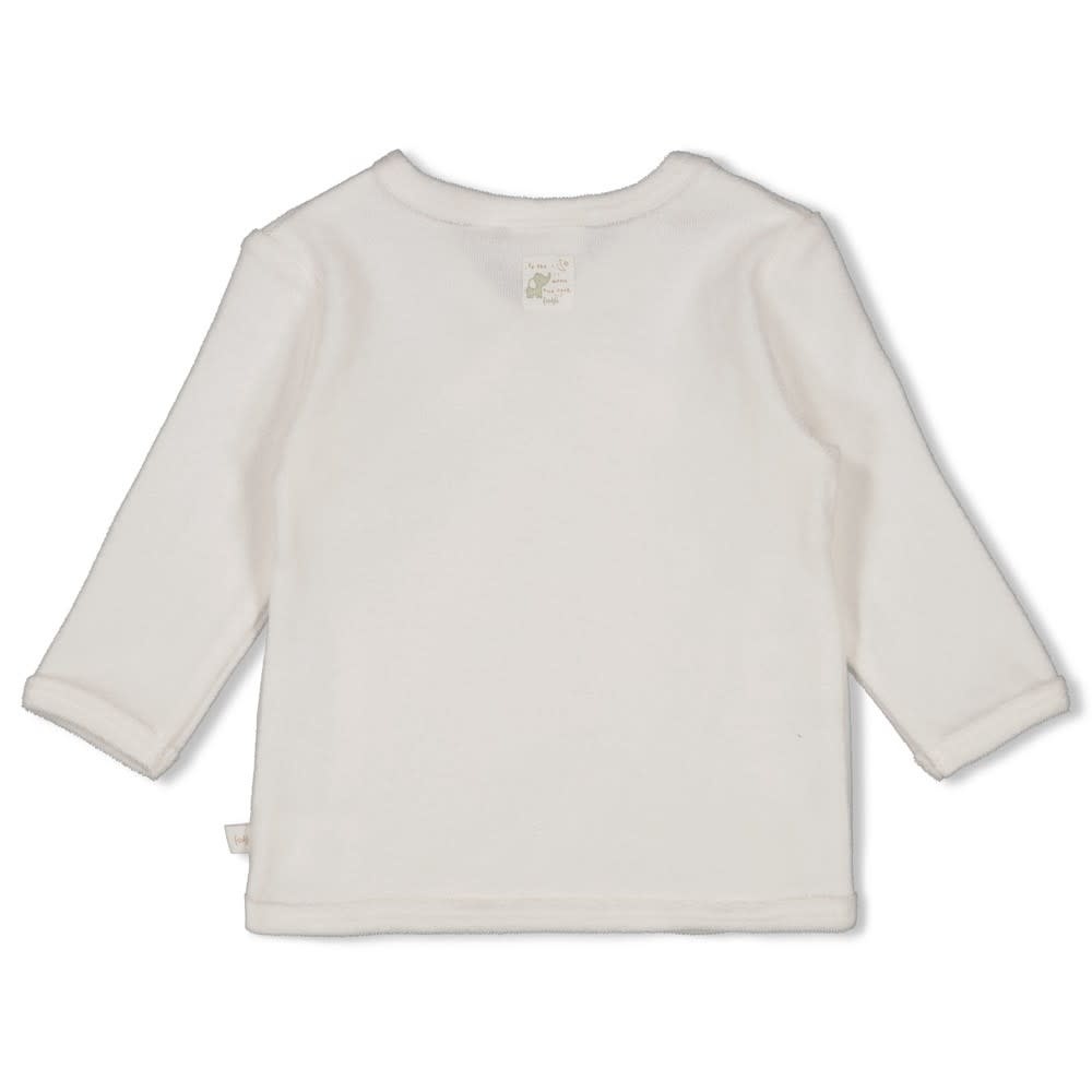 Feetje Feetje overslagshirt badstof - Elephant offwhite