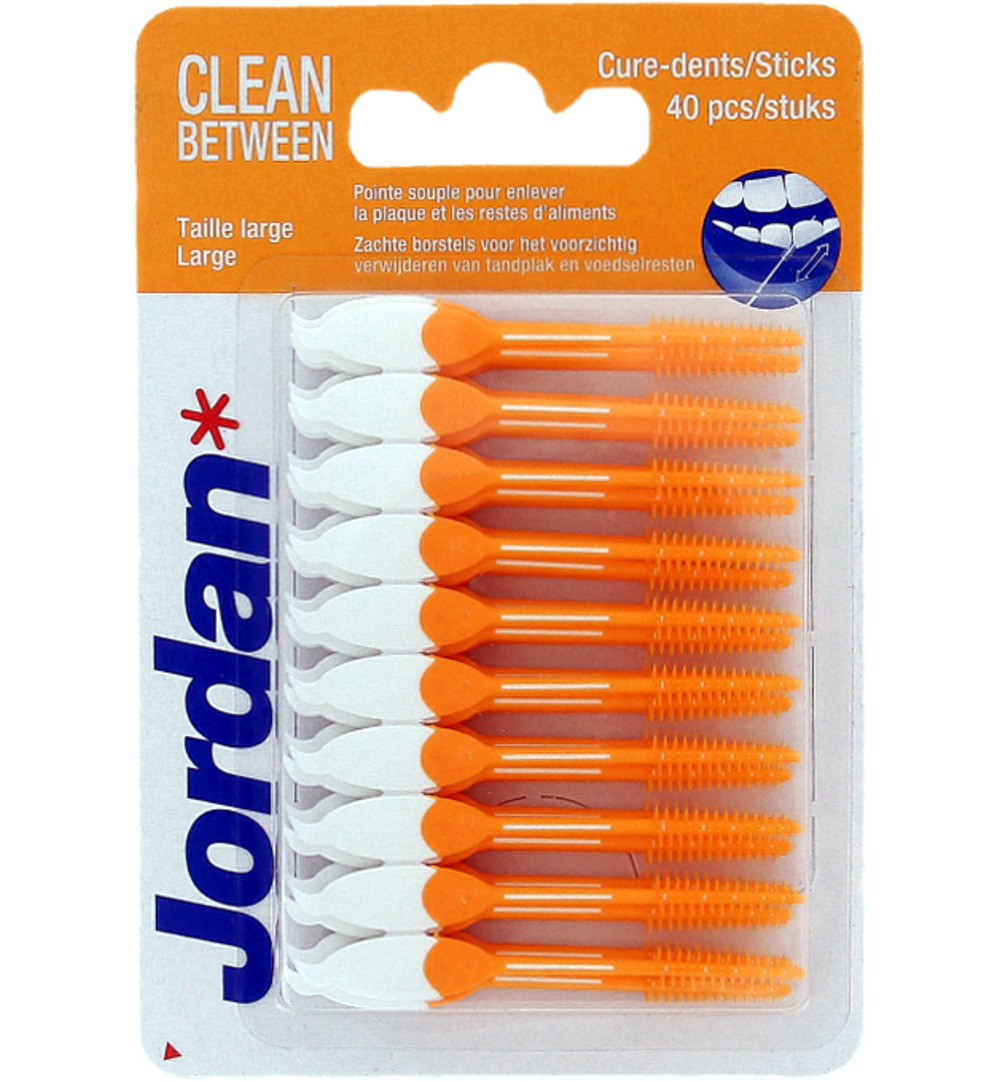 Jordan Dental Sticks Clean Between Large (40 stuks)