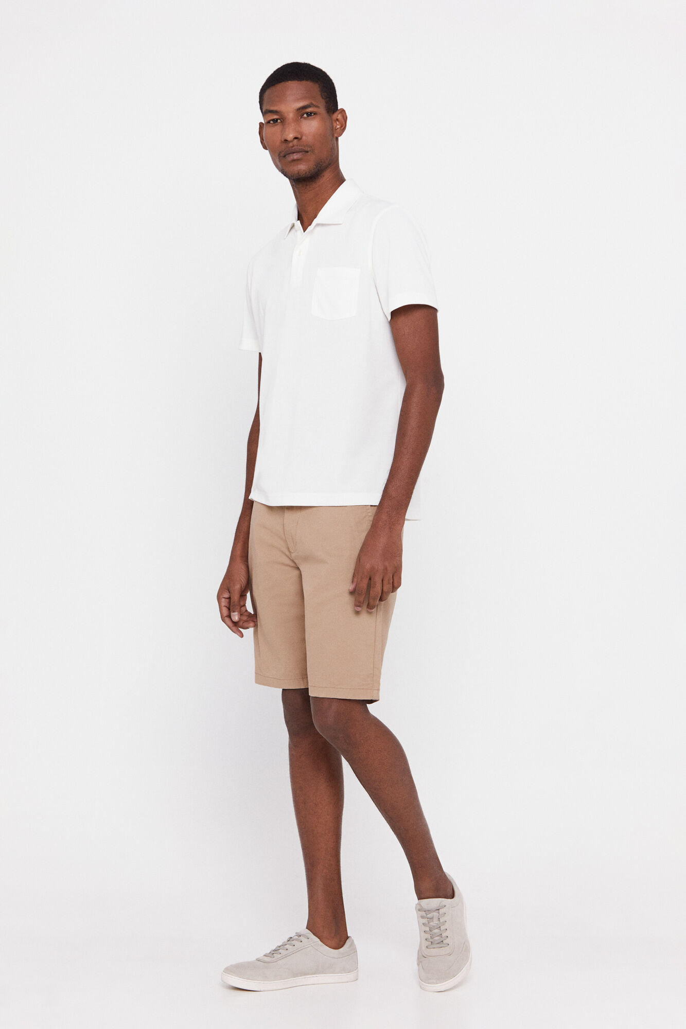 Camisa polo Coolmax - Branca