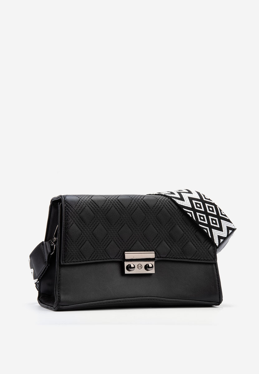 Sac besace femme noire Yavia