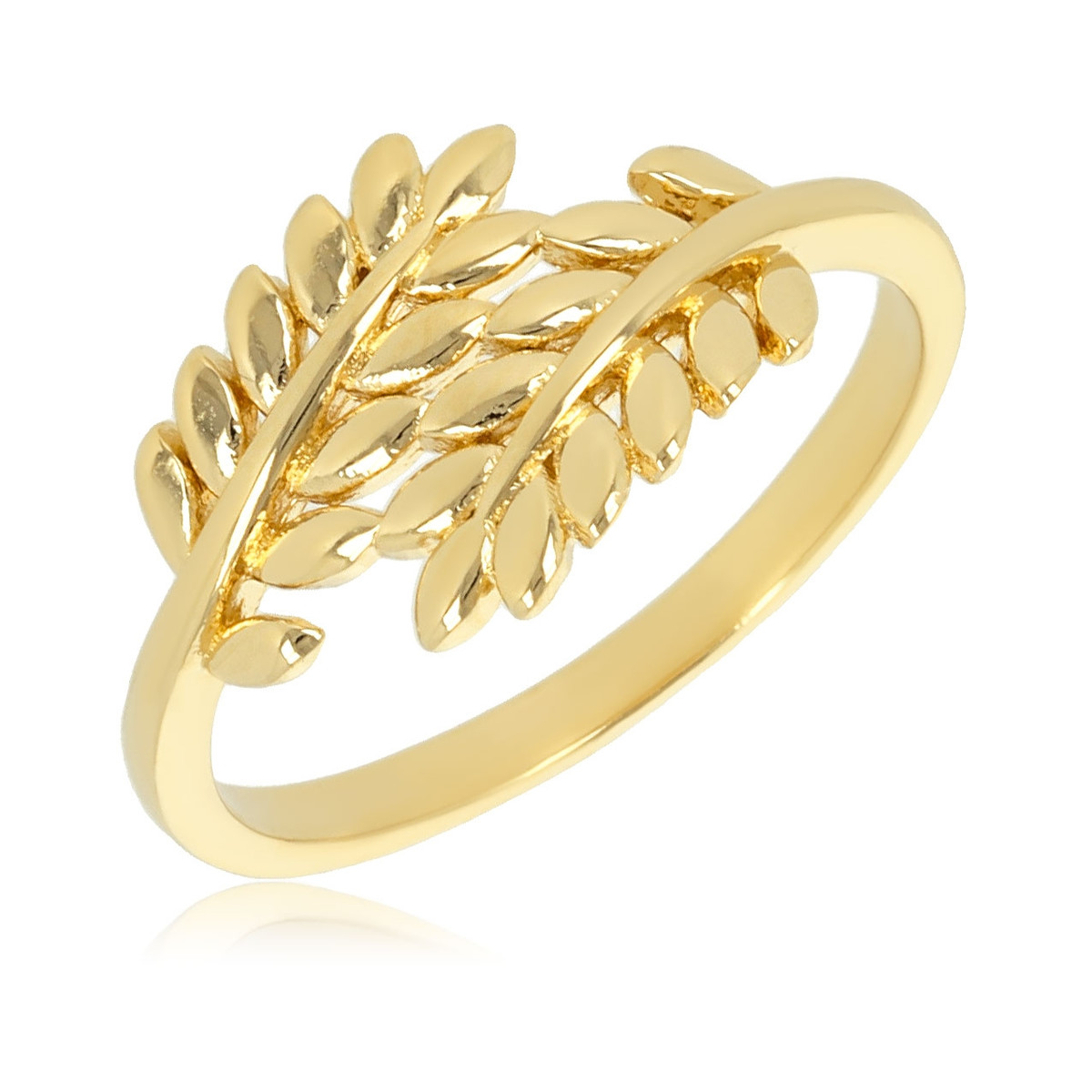 Bague plaqué or épis