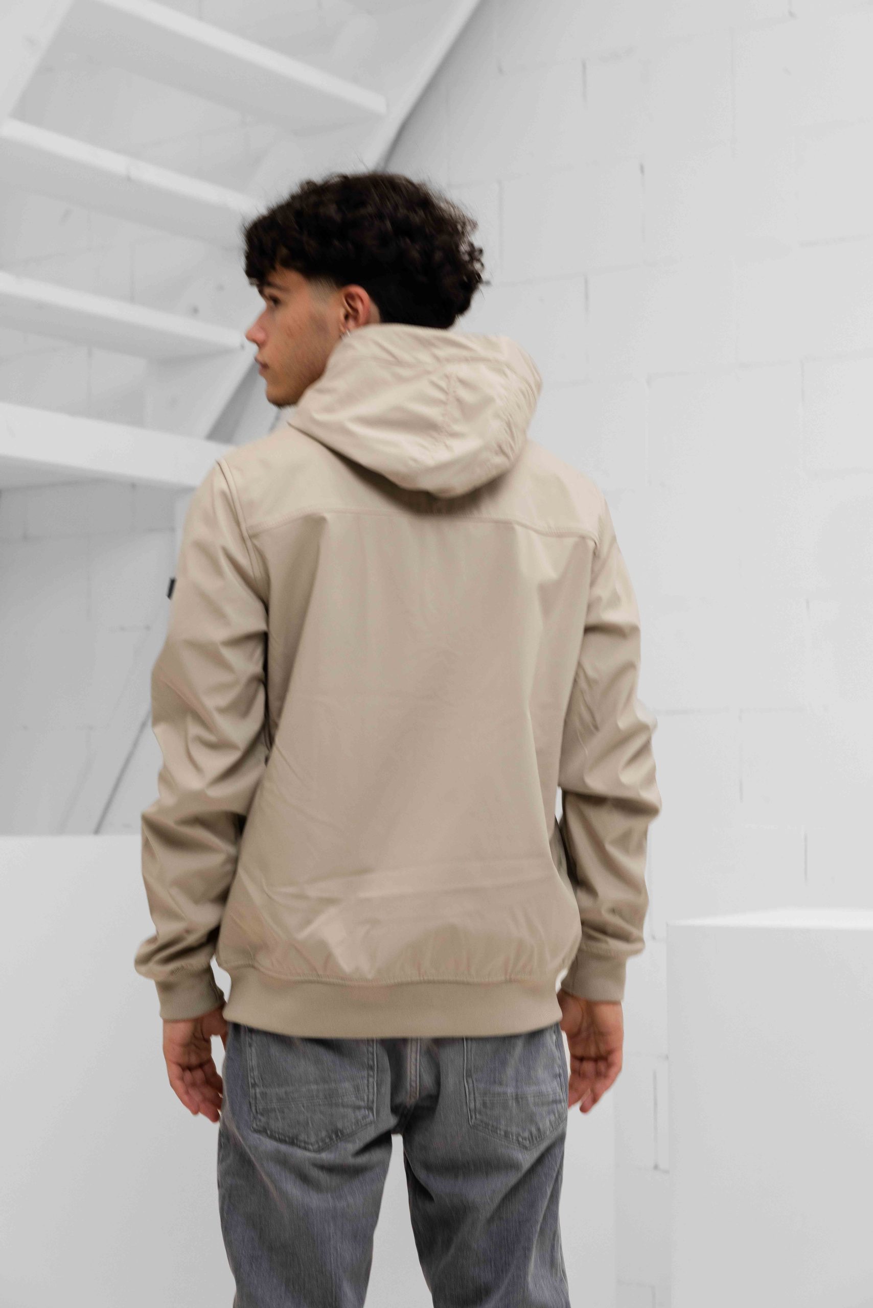 Malelions Placket Softshell Jas Heren Beige
