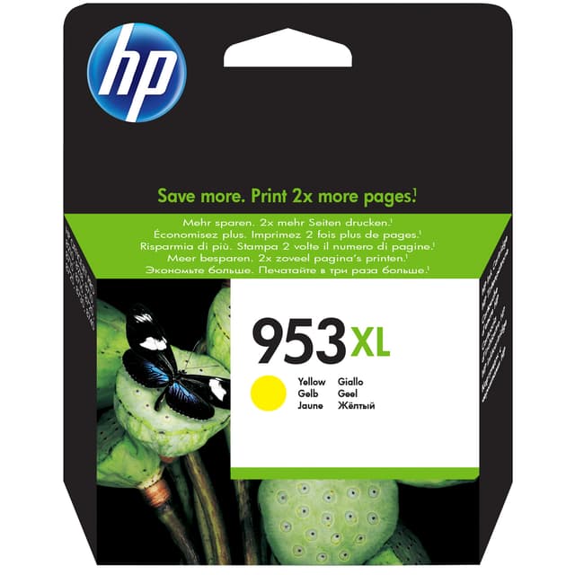 HP blækpatron 953XL Original Gul
