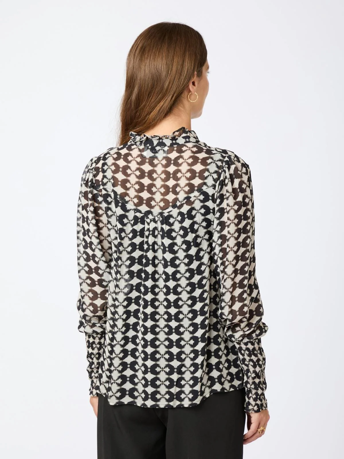 Neo Noir Camisa Graphic Print Blouse