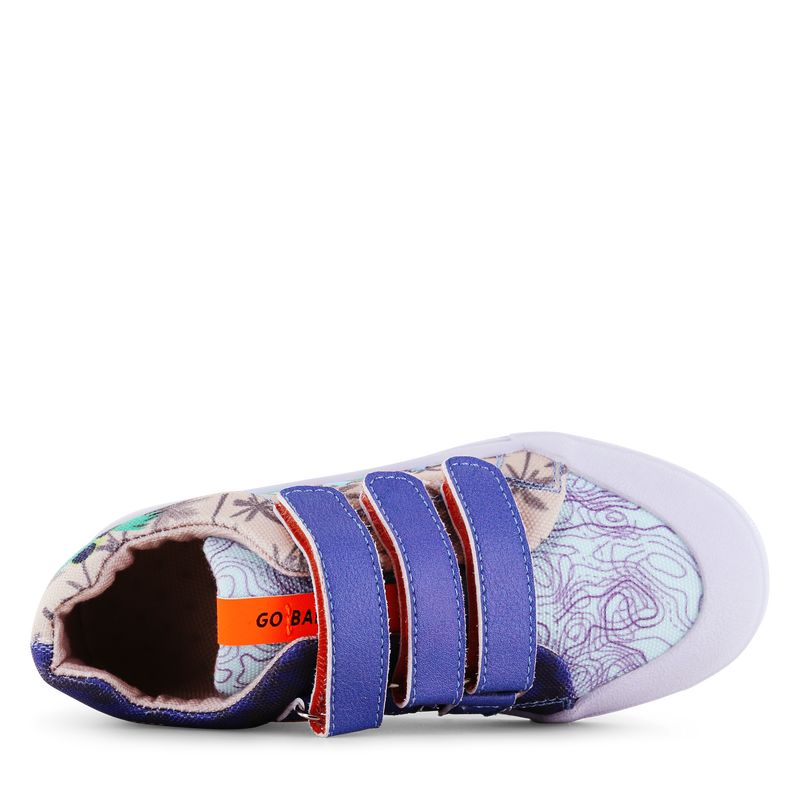 Go Bananas sneaker klittenband - Dino Canvas | Jongens schoenen