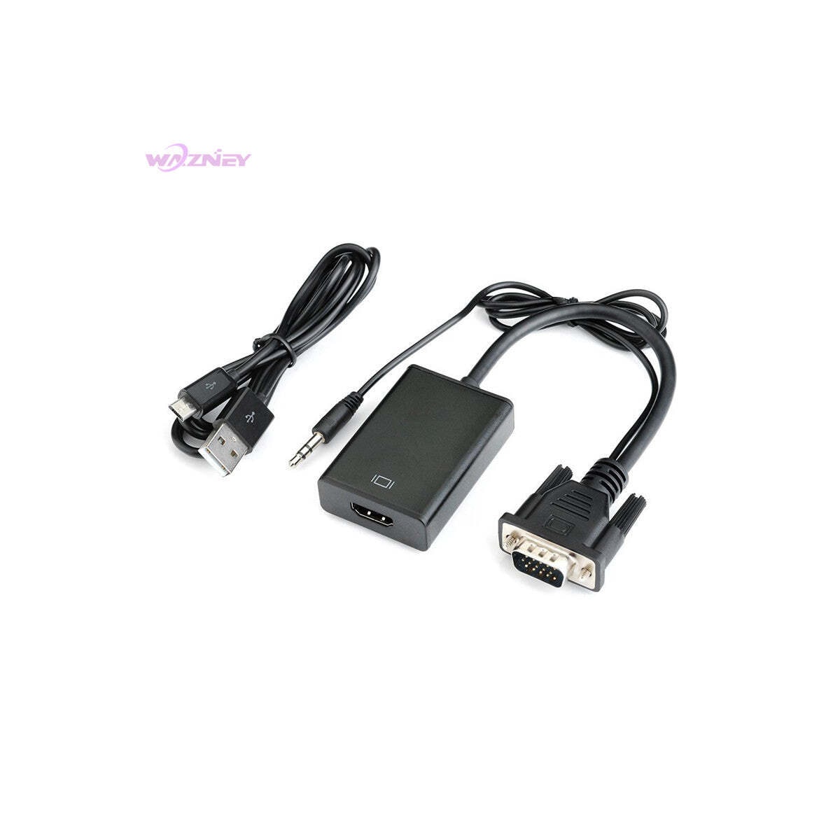NÖRDIC VGA til HDMI adapter 1080p 60Hz HDCP 1.2
