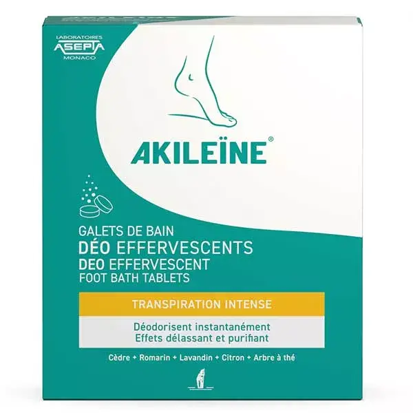 Akileine Pérolas Desodorizantes para Banho, caixa com 7 unidades