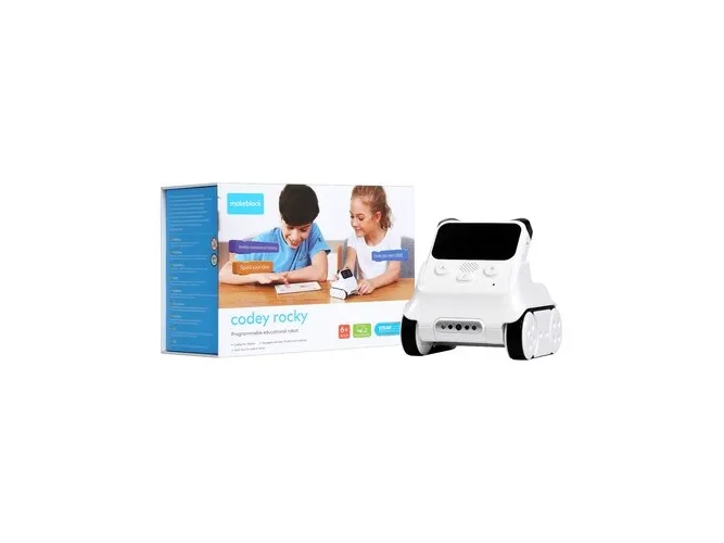 Makeblock Codey Rocky, Programmerbar robot, 6 År, Bluetooth / Wi-Fi, 950 mAh, Hvid, 295 g