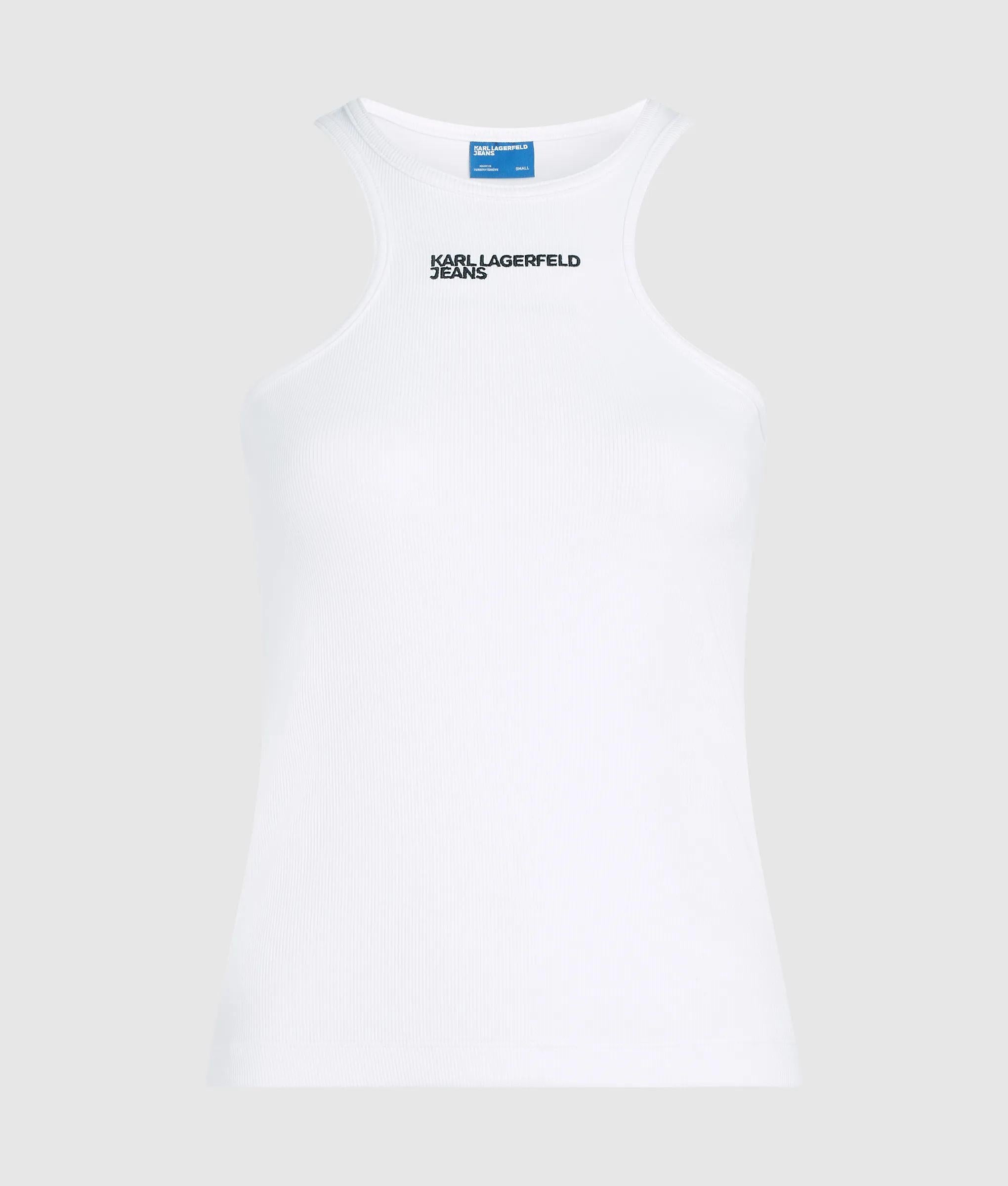 tanktop met geribbeld logo