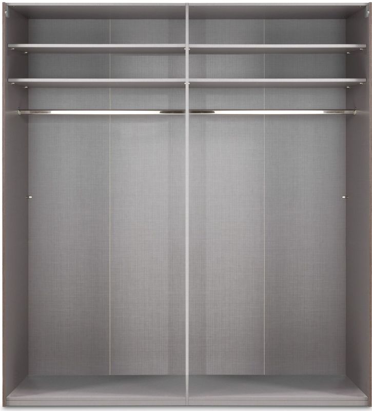 Oss - Kledingkast - Bruin/Grijs/Taupe - Spaanplaat