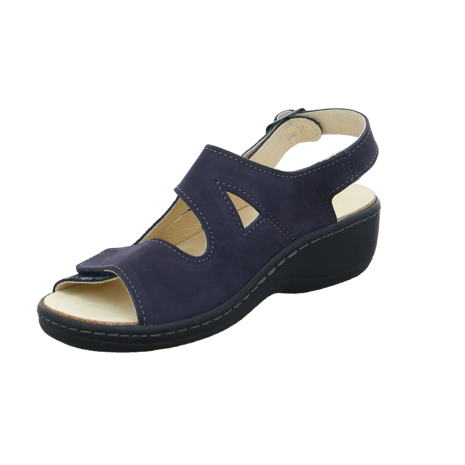 COLLECTION CHRISTA PFAFF Comfort-Sandalette Blau Leder