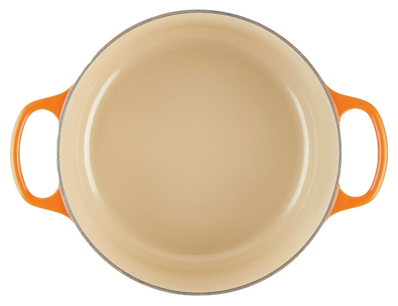 LE CREUSET Bräter Rund 24cm Ofenrot SIGNATURE